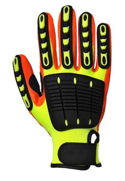Mechanical Anti Impact Gloves With TPR Knuckle Protection For Oil / Gas Safety