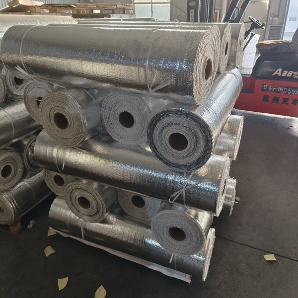 Flame Retardant Engine Protective Aluminum Foil Fiberglass Cloth Eco Friendly