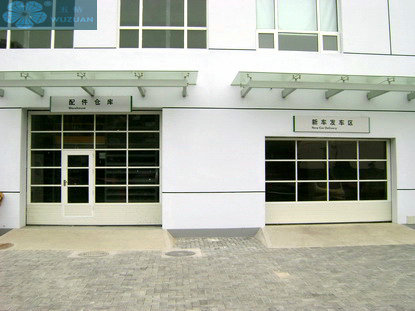 Двери гаража автоматических предкрылков 1mm 55mm стеклянные передние