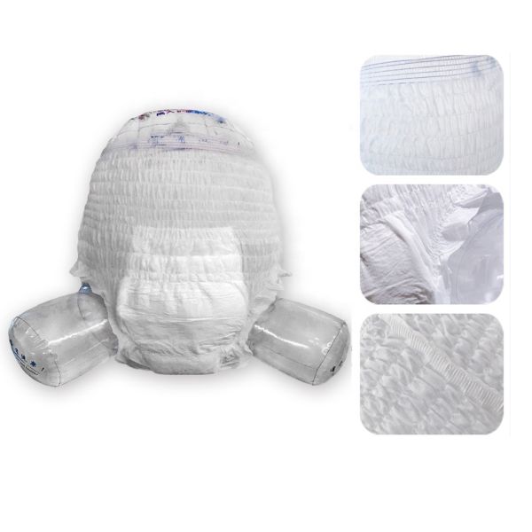 Disposable Absorbent Unisex Adult Diapers 3D Leak Guard Hydrophobic