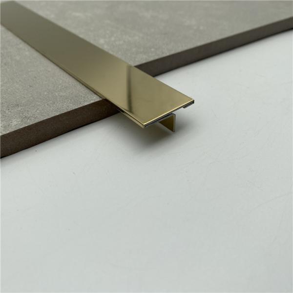 Size 8mm 10mm 15mm 20mm T Shape Gold Or Silver Colour Metal Tile Trim