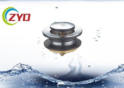 SS Material Pop Up Bathroom Sink Drain , Bathtub Pop Up Drain Without Overflow Hole