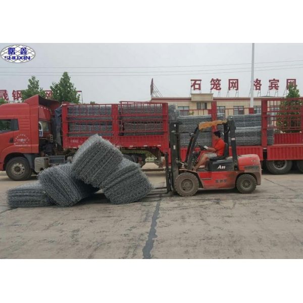 корзины 4mm Gabion вокруг гибкой подпорной стенки гальванизированной для тяжелого камня