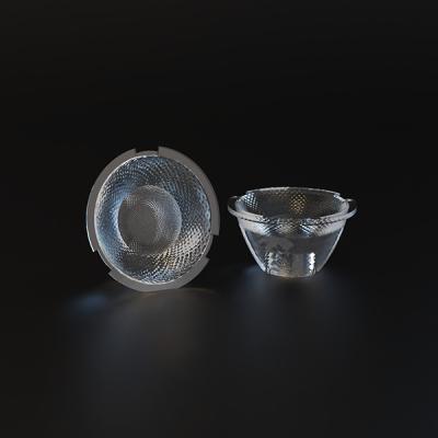 Diameter 45mm RGBW Led Lighting Lens PMMA Material For Smart Control Light VA 15°