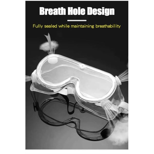 Protective Medical Disposable Products Anti Fog Safety Glasses Clear Color
