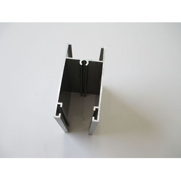 Champagne Electrophoresis Aluminum Door Profiles With Decorative Lines