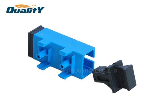 Low Insertion Loss SC UPC UPC  APC Single Mode with Plastic Foot Fiber Optic Adapter /Coupler