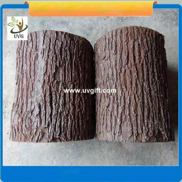 UVG unique decoration ideas artificial tree stump with fiberglass material for garden landscaping