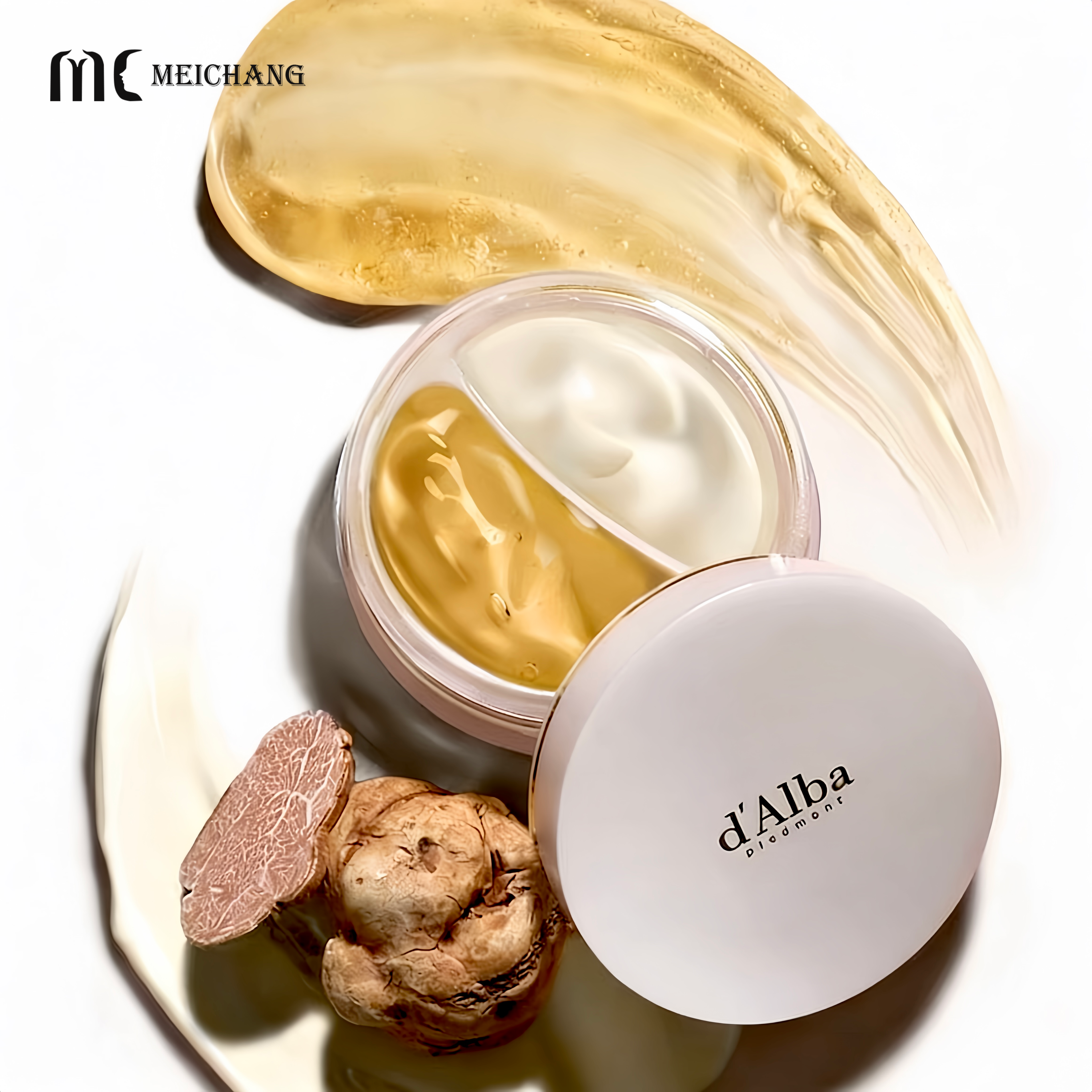 40ml+60ml / 50ml+50ml Customizable Dual Compartment Acrylic Cream Jar for Cosmetic Packaging