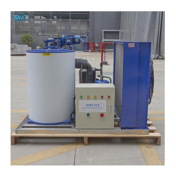 1.5T Flake Saltwater Flake Ice Machine 1500KG Capacity For Fisheries Industry