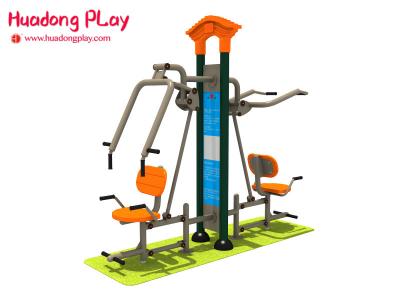 Custom Easy Outdoor Fitness Equipment , Two Seat Arm Push Backyard Fitness Equipment