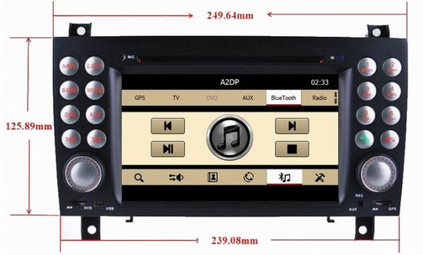 Auto Radio Car Navigation System for Mercedes Benz SLK 171 with iPod audio player OCB-8801