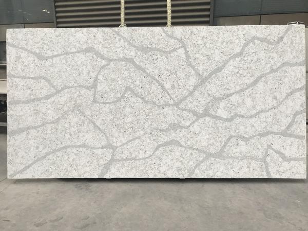 Stain Resistant Calacatta Marble Quartz / Calacatta White Granite Bacteria Resistant