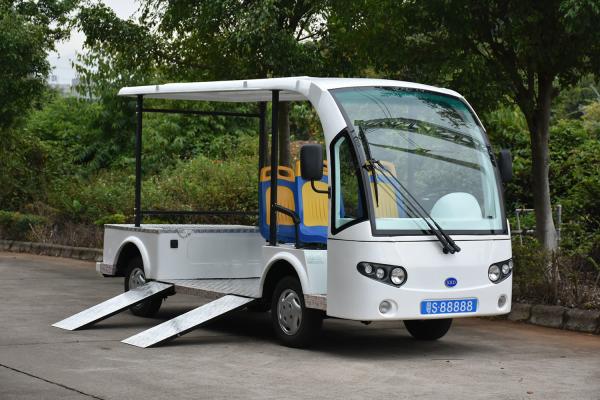 Low Noise Smart Electric Sightseeing Car / 4 Seater Electric Car