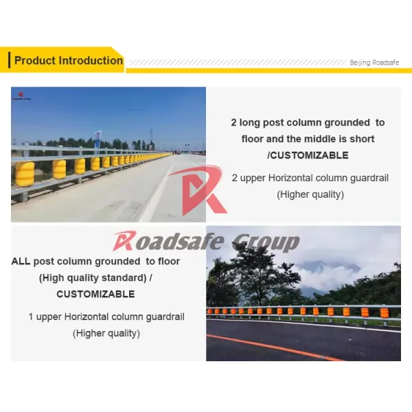 Philippines Hot Sales Traffic Safety EVA Roller Guardrail Highway Anti-Crash Barrier
