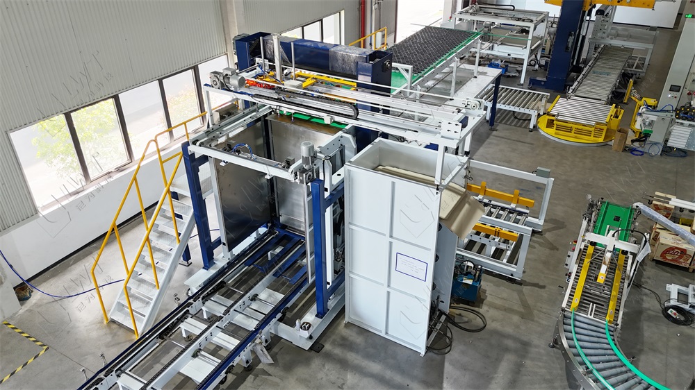 Fully Automatic Empty Can And Glass Bottle Depalletizer System