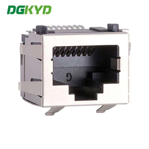 KRJ-56SWDESMTNL Connecteur RJ45 à port unique sans lumière SMT sans interface réseau filtre