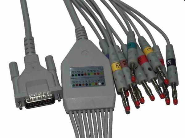 Schiller Medical Cables Flexibility And Durability IEC AHA With 10 Leads