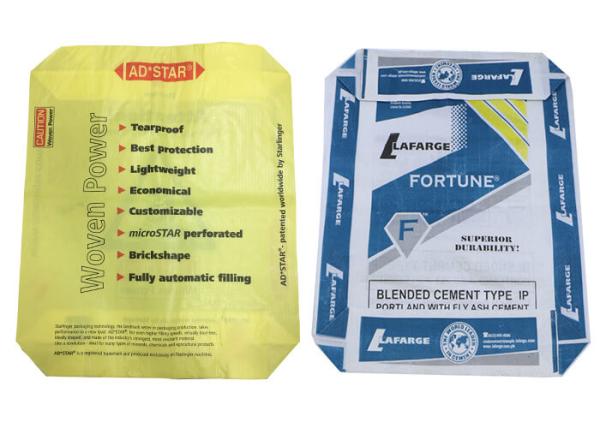 Durable Waterproof Block Bottom Valve Bag 300mm - 600mm Width 75 GSM