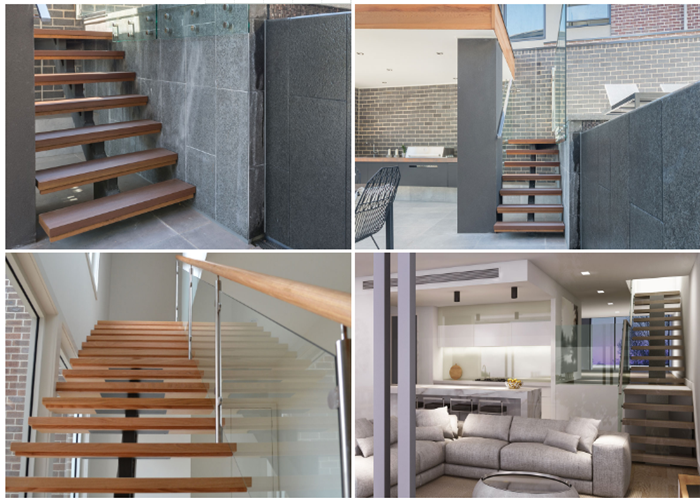 Outdoor Cast Iron Straight Flight Staircase