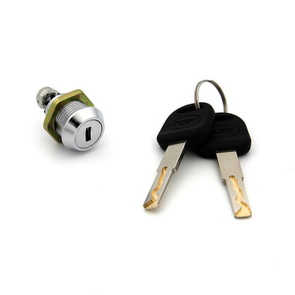 Furniture Cabinet Door Locks 90° Rotation D22mm * L15.1mm  Chrome Plated