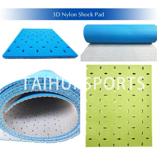 High performance 8mm 10 mm 12mm 15mm thickness shock pad underlay for soccer fields rugby fields hockey fields