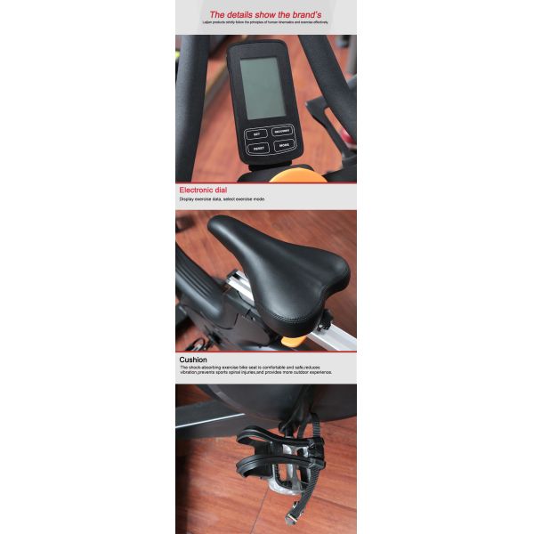 Крытая закрутка спортзала 4.2KG велосипед магнитное сопротивление с экраном дисплея