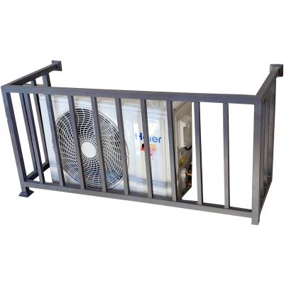 Black Metal Steel Frame Wrought Iron Guardrail Outdoor Staircase OEM