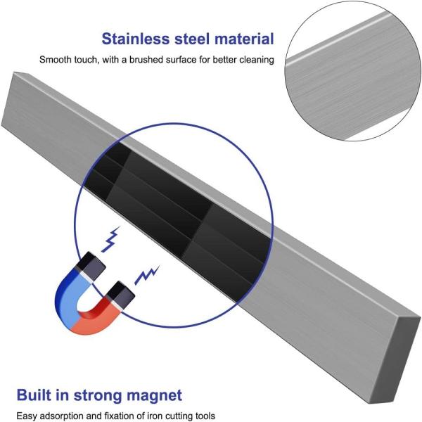 304 Stainless Steel Magnetic Knife Holder For Wall Corrosion Protection