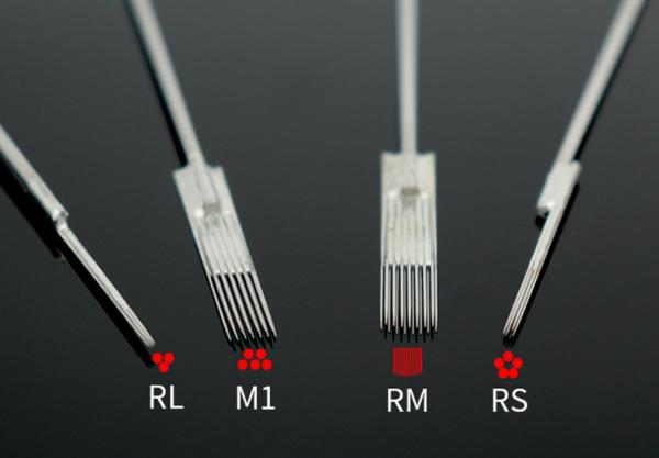 50 Pcs Pre - made RL Sterile Steel Disposable Tattoo Needles Round Liner Magnum Shader Needles
