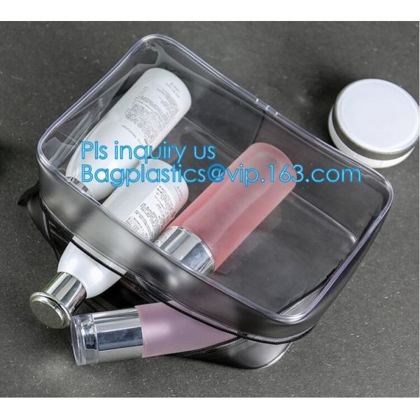 Good Design Fashion Zippered PVC Makeup Bag, holographic makeup bag pvc cosmetic bag, portable funny travel makeup pouch