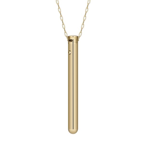2025 New Rechargeable Stainless Steel Massage Stick Vibration Necklace With Chain