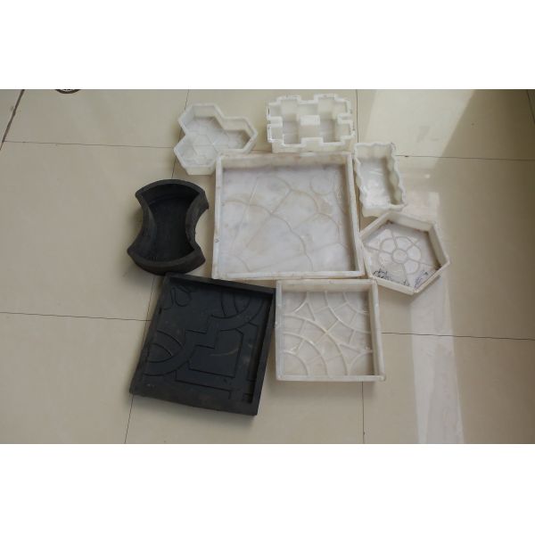 Molde plástico concreto de la pavimentadora que entrelaza, 800-1000 moldes de la piedra de la pavimentadora de las épocas