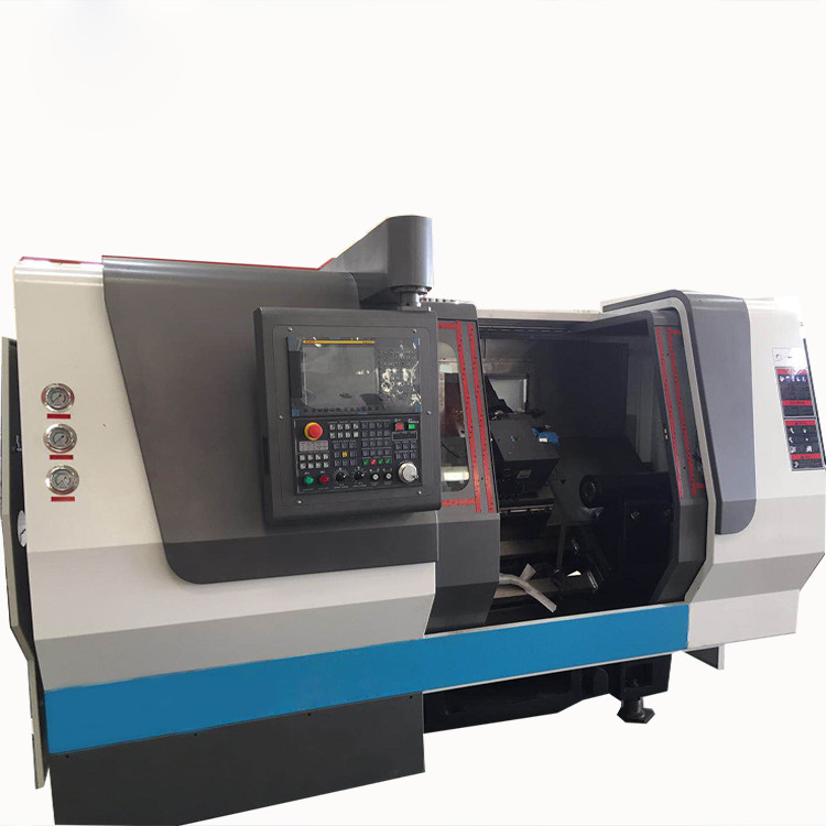 Центр CNC небольшого токарного станка кровати скоса TCK400 поворачивая для обработки машины стали и литого железа материальной