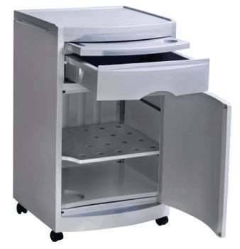 Table de chevet médicale en plastique ABS avec tiroir