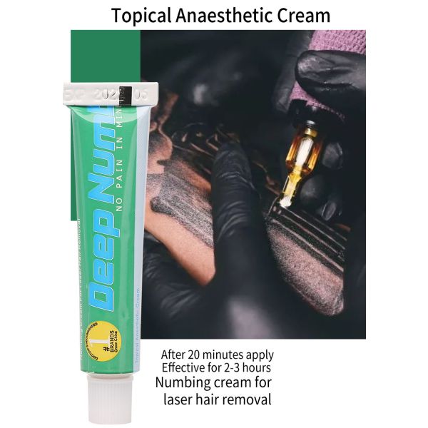 Green Deep Numb Cream Tattoo Numb Anesthetic Cream for Microblading Piercing  Eyebrow Lip Tattoo Strong Effective Private Label