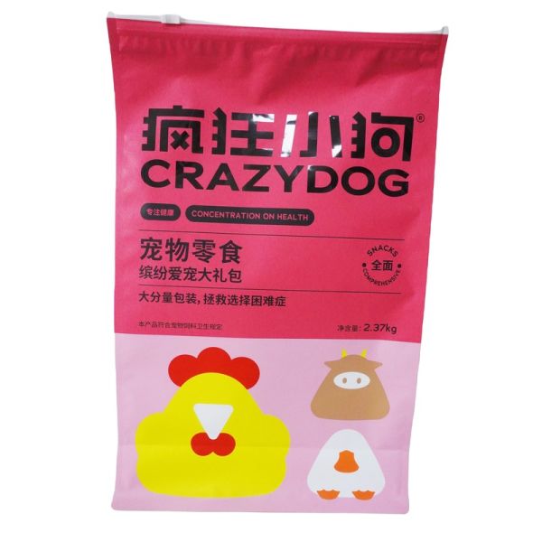 Résistant à l'humidité imprimé biodégradable glisser vers le bas plat pour ouvrir la poche stratifiée