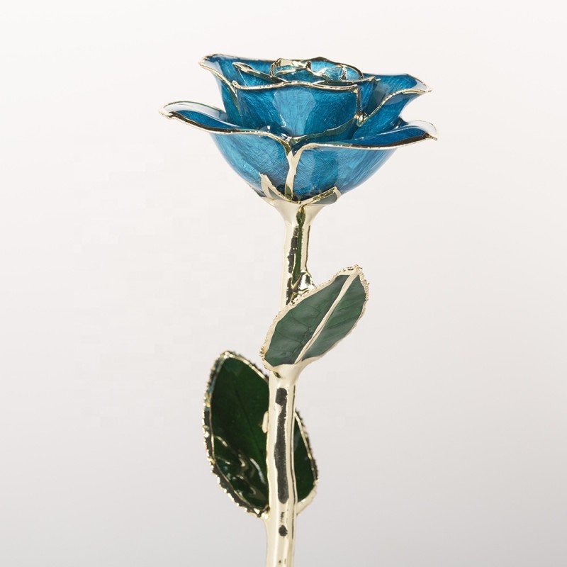 24K Gold Plated Real Preserved Fresh Eternal Rose Flower Real Preserved Rose  Handmade Preserved Rose Preserved Flower Gift