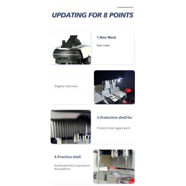 DC Brushless Motor Magic TANK 2M2 MAX CNC Automatic Key Cutting Machine for Dimple Key