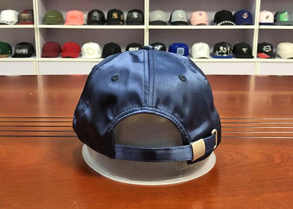 Wholesale high quality material silk mix color  6panel curve bill structured baseball caps hats