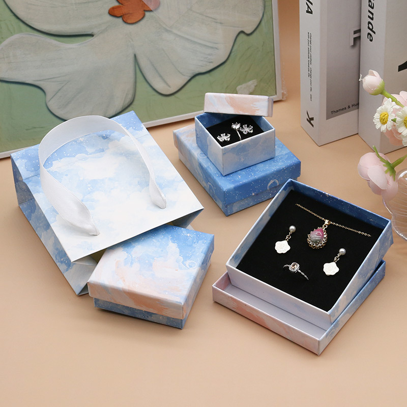 Premium Paper Jewellery Packaging Box For Necklace Set Earrings Ring Fashionable