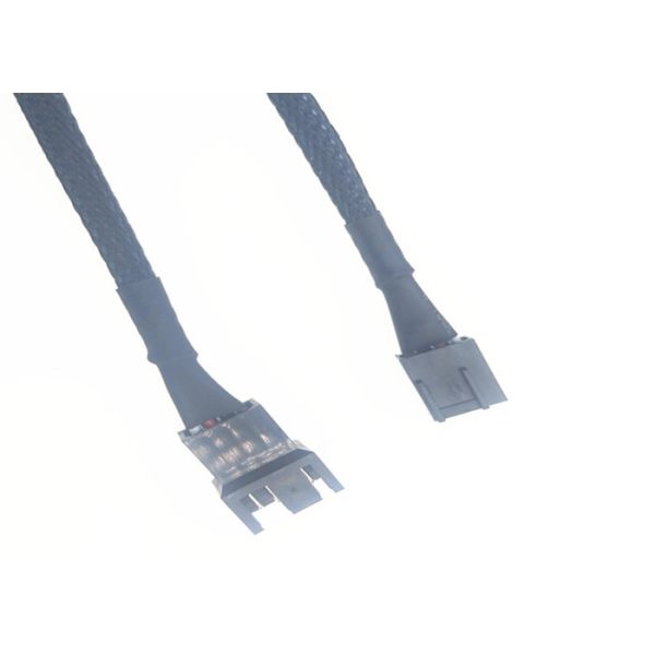 2.54mm Custom Wire Harness 2 Pin Male To Female Molex 2510 Connector With Braided Wire