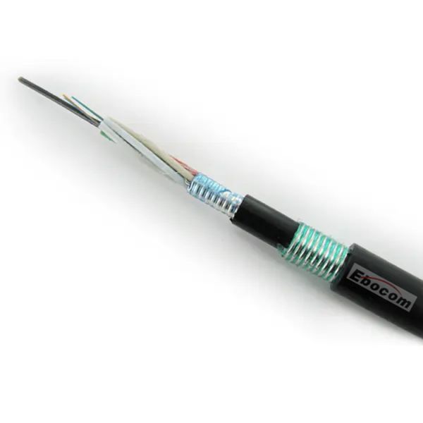 Outdoor GYTA Fiber Optic Cable 80 core steel  directly burial  internet construction