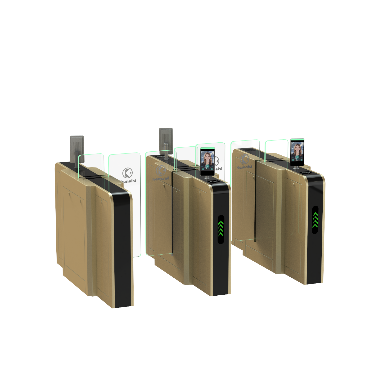 Sliding Gate Turnstile QR Code Recognition Access Control System 0.5 Second Opening SUS304