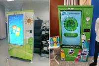 Supermarché bouteille en verre d'écran tactile de 46 pouces réutilisant l'appli Access de mot de passe de Rvm de machine