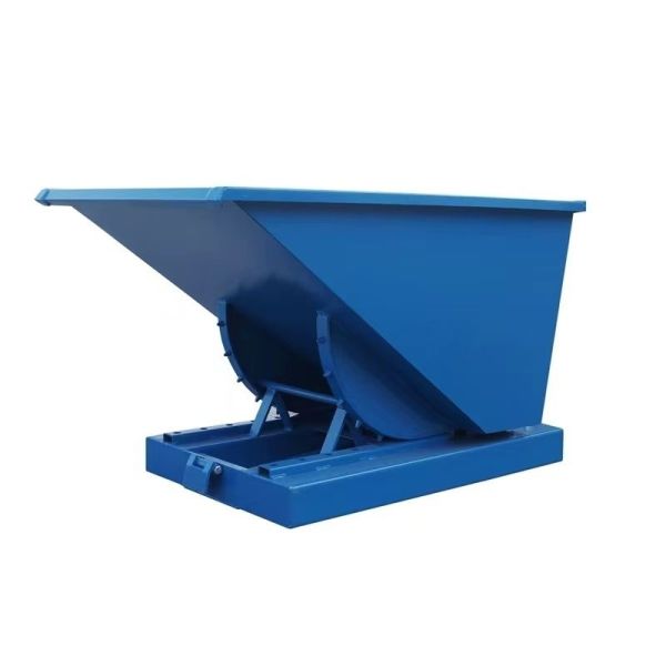 Mild Steel Heavy Duty Self Dumping Forklift Bin , Self Tipping Bins Customized