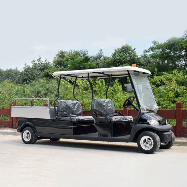 4 Seat 48V Lithium Battery Electric Golf Cart with Rear Storage Box