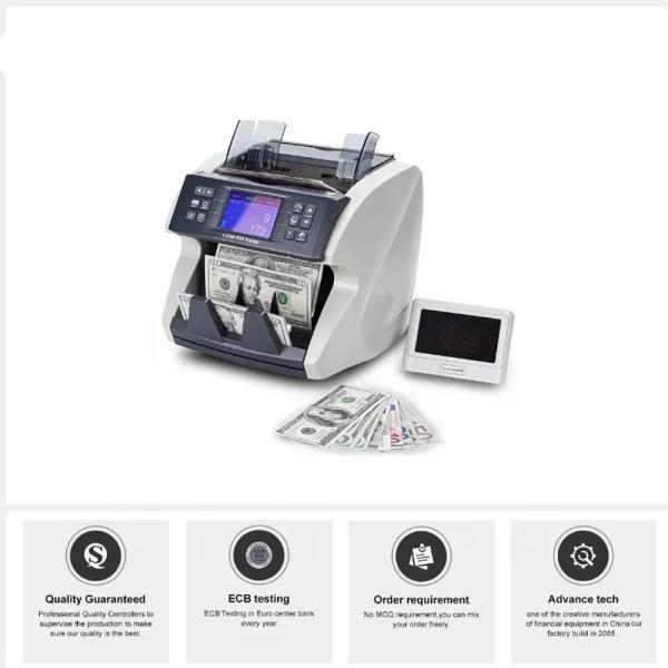 FMD-880 Dual CIS bill counter and sorter USD EUR GBP DOP mix value counter mixed denomination bill counter