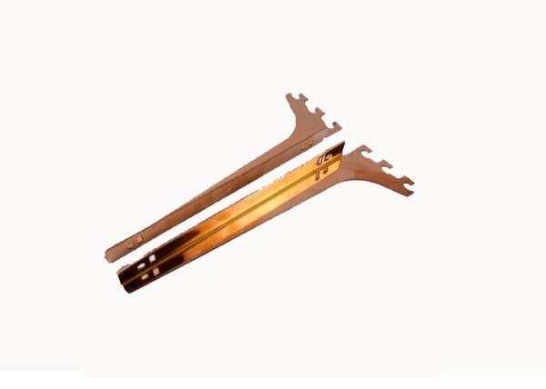 304# Steel Plating Golden Color Hooks For Garment Store Display Stand