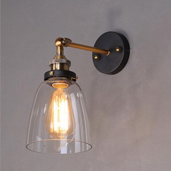 Antigue Glass Lampshade Vintage Wall lamps light Home led wall lights sconce (WH-VR-109)